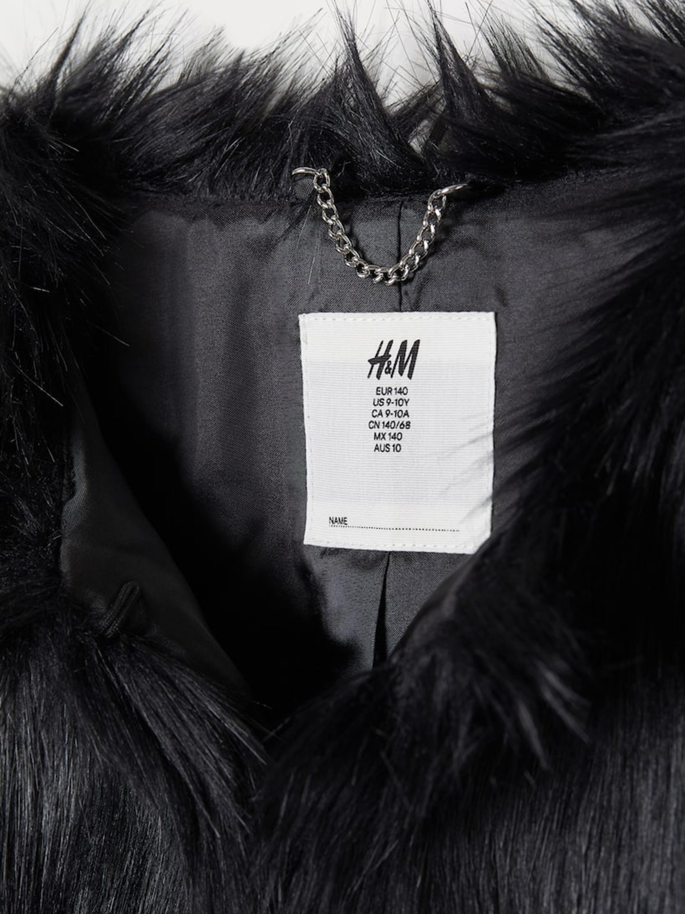 Шуба H&M модель 7662470kwer_Черный Фото