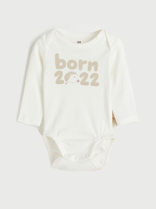 Боди с д/р модель 9796056arl_Бежево-белый Фото