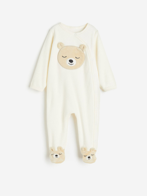 Нательный комбинезон H&M модель 1085412arl_Молочный Фото