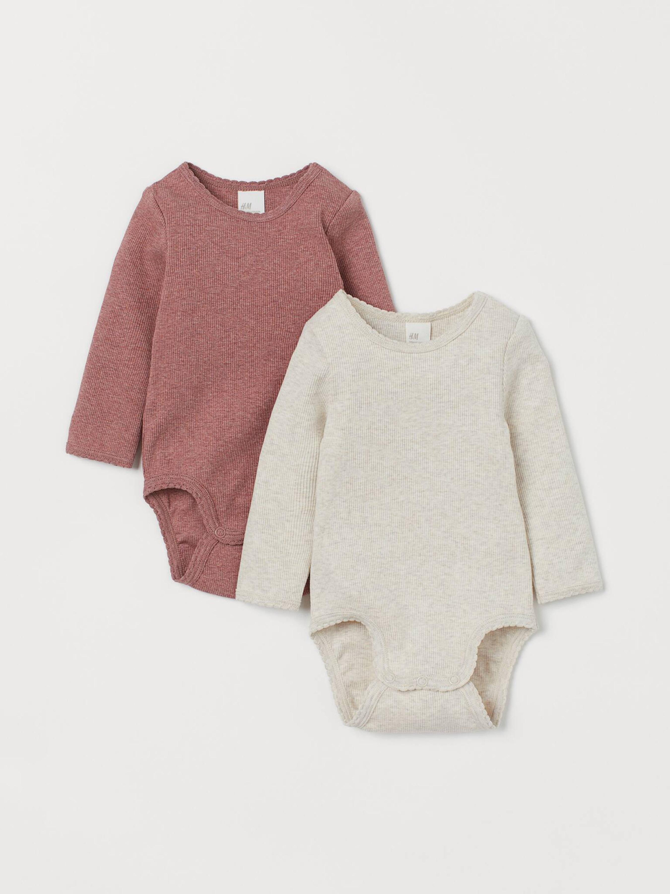 Боді для немовлят H&M модель 9006732kwer_Бежево-розовый Фото