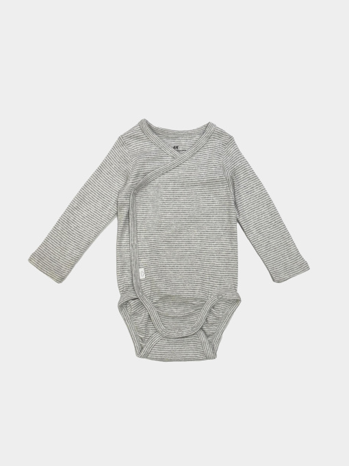 Боді з д/р модель 6942985kwer_Бело-серый Фото