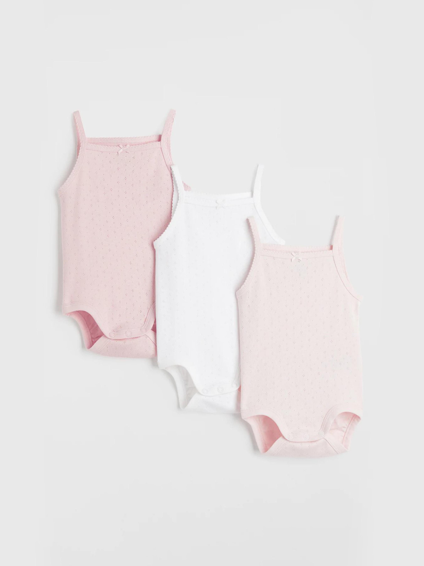 Боді для немовлят H&M модель 8323671kwer_Бело-розовый Фото