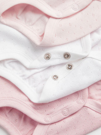 Боді для немовлят H&M модель 8323671kwer_Бело-розовый Фото