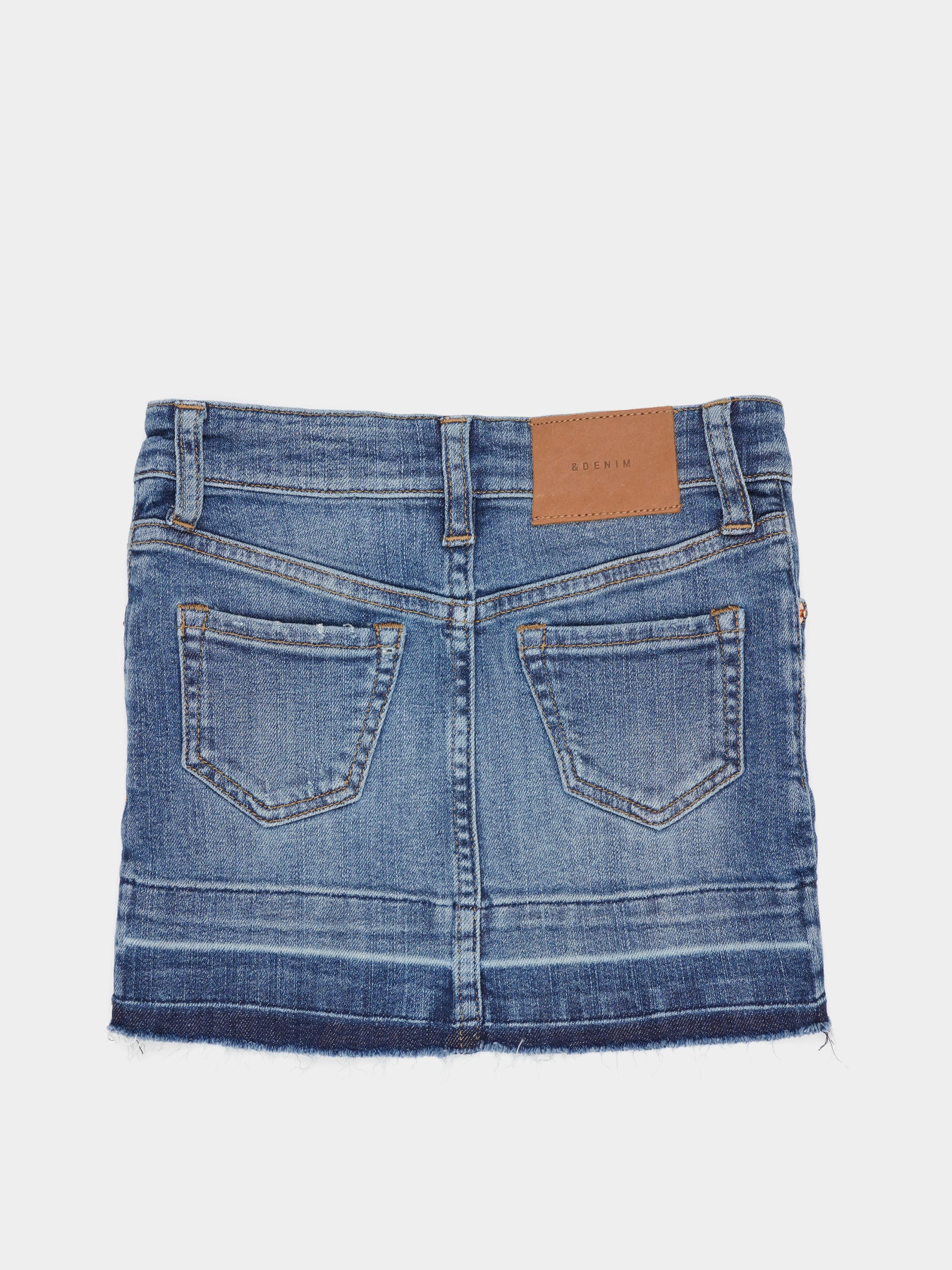 Джинсовая юбка H&M модель 2014590arl_Синий вымытый Джинсовая юбка H&M модель 2014590arl_Синий вымытый Фото