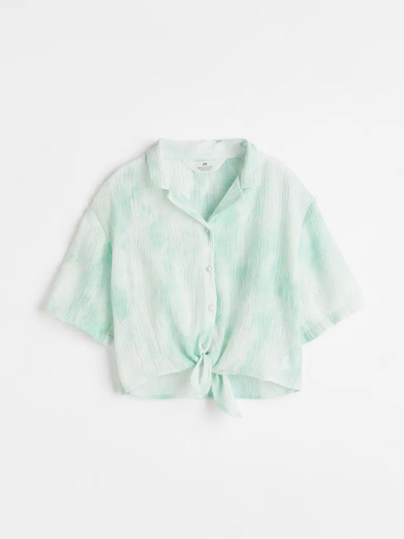 Блуза H&M модель 10251155kwer_Бирюзовый Фото