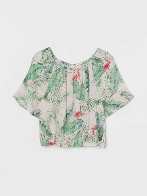 Блуза H&M модель 8175881kwer_Зеленый Фото