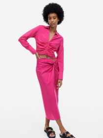 Блуза H&M модель 1146946wer_Малиновый Фото