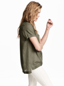 Блуза H&M модель 5029215wer_Хаки Фото