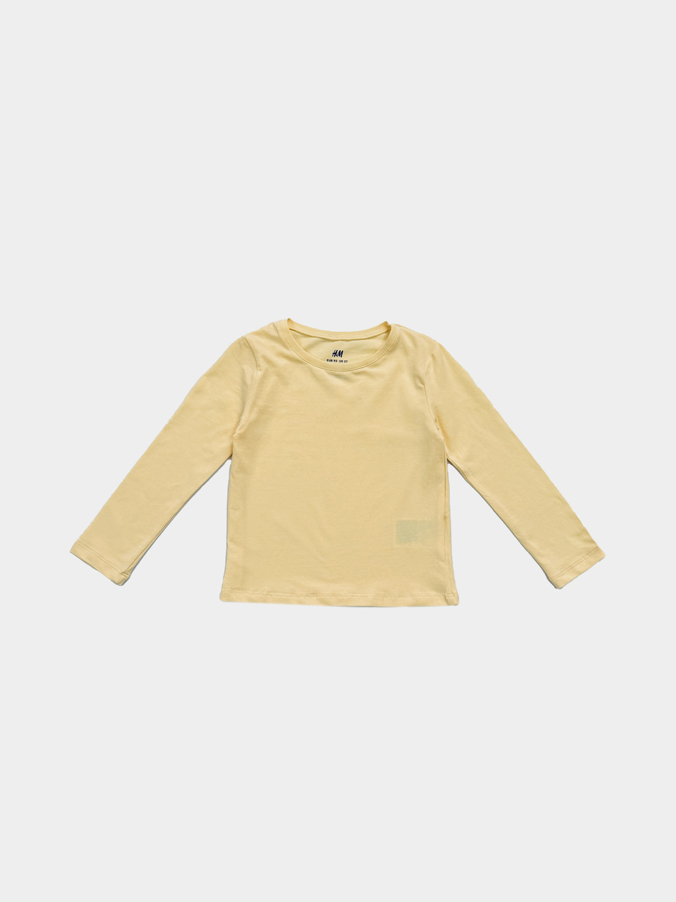 Лонгслив H&M модель 6781576kwer_Желтый Фото