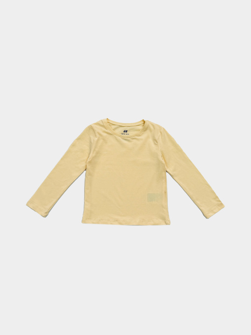 Лонгслив H&M модель 6781576kwer_Желтый Фото