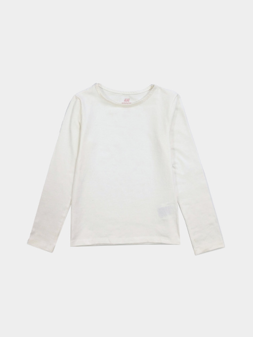 Лонгслив H&M модель 5751564kwer_Молочный Фото