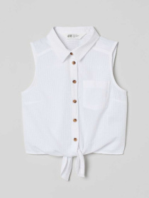 Блуза H&M модель 8678373kwer_Белый Блуза H&M модель 8678373kwer_Белый Фото