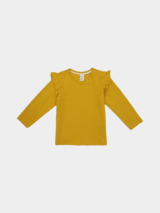 Лонгслив H&M модель 8758982kwer_Горчичный Фото