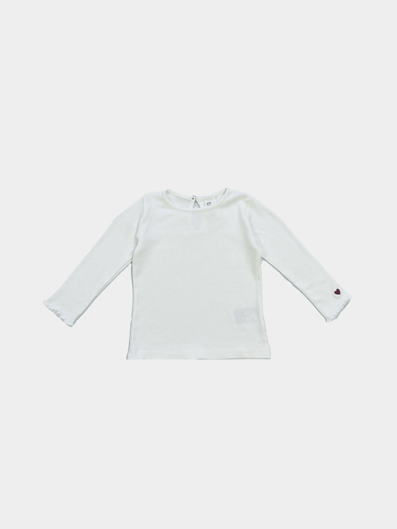 Лонгслив H&M модель 8525121kwer_Белый Фото