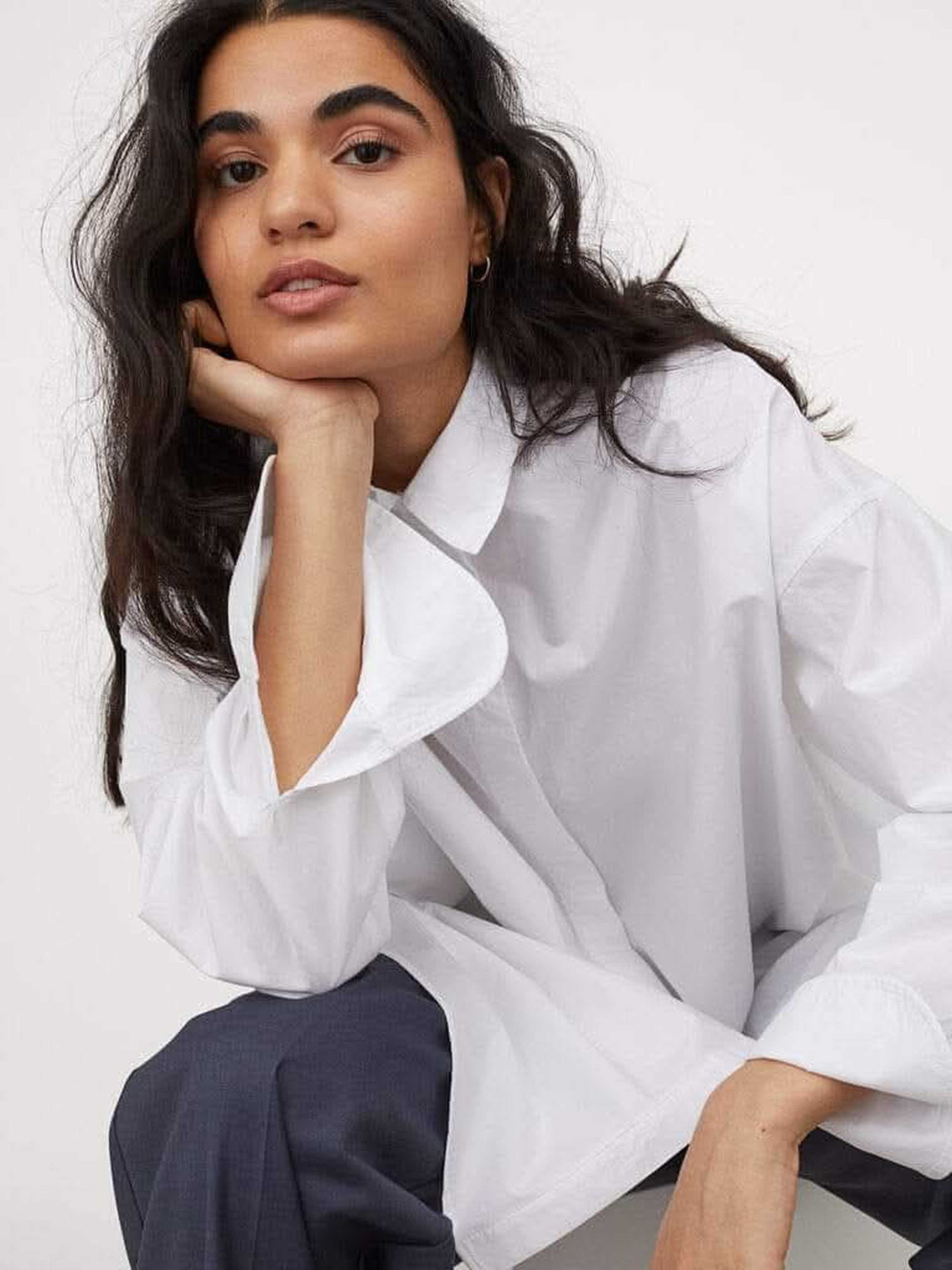 Сорочка H&M модель 9761743wer_Белый Фото