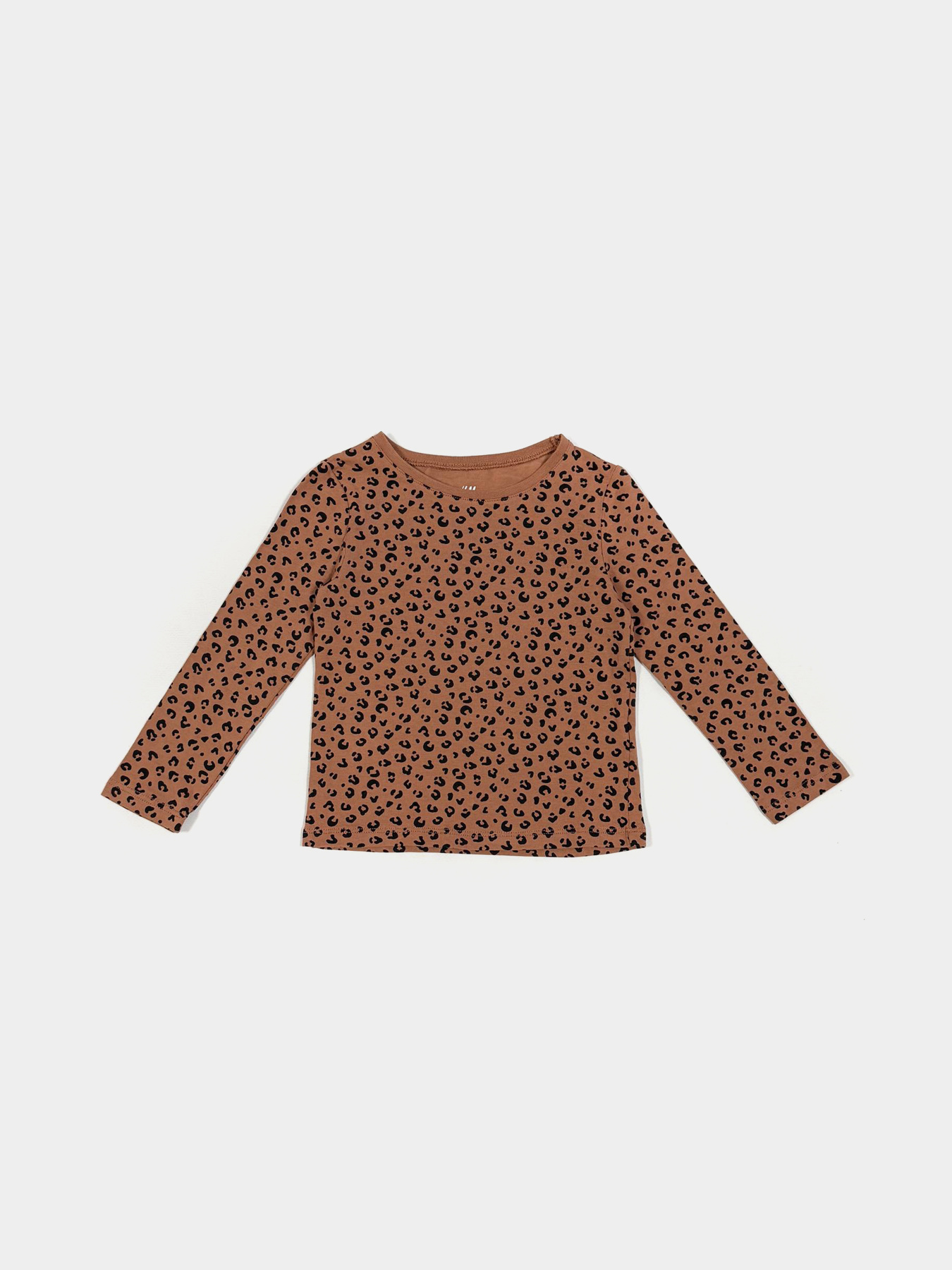 Лонгслив H&M модель 6781576kwer_Коричневый Фото