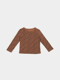 Лонгслив H&M модель 6781576kwer_Коричневый Лонгслив H&M модель 6781576kwer_Коричневый Фото