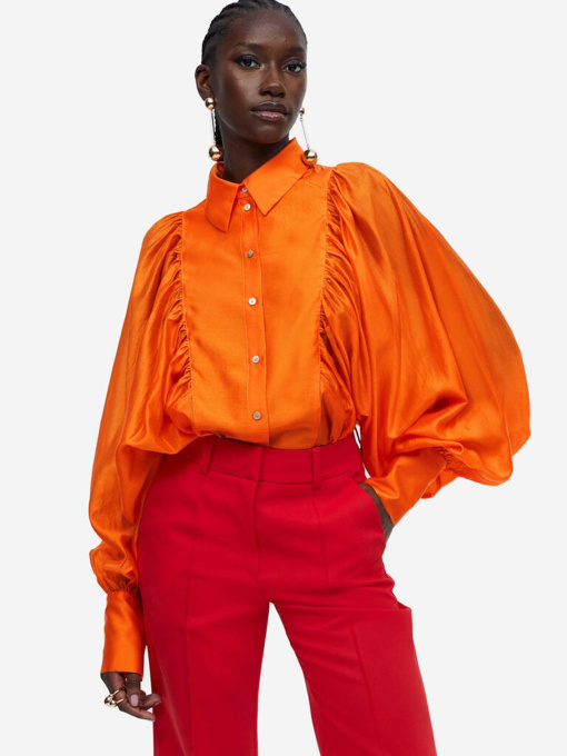 Блуза H&M модель 1141625wer_Оранжевый Фото