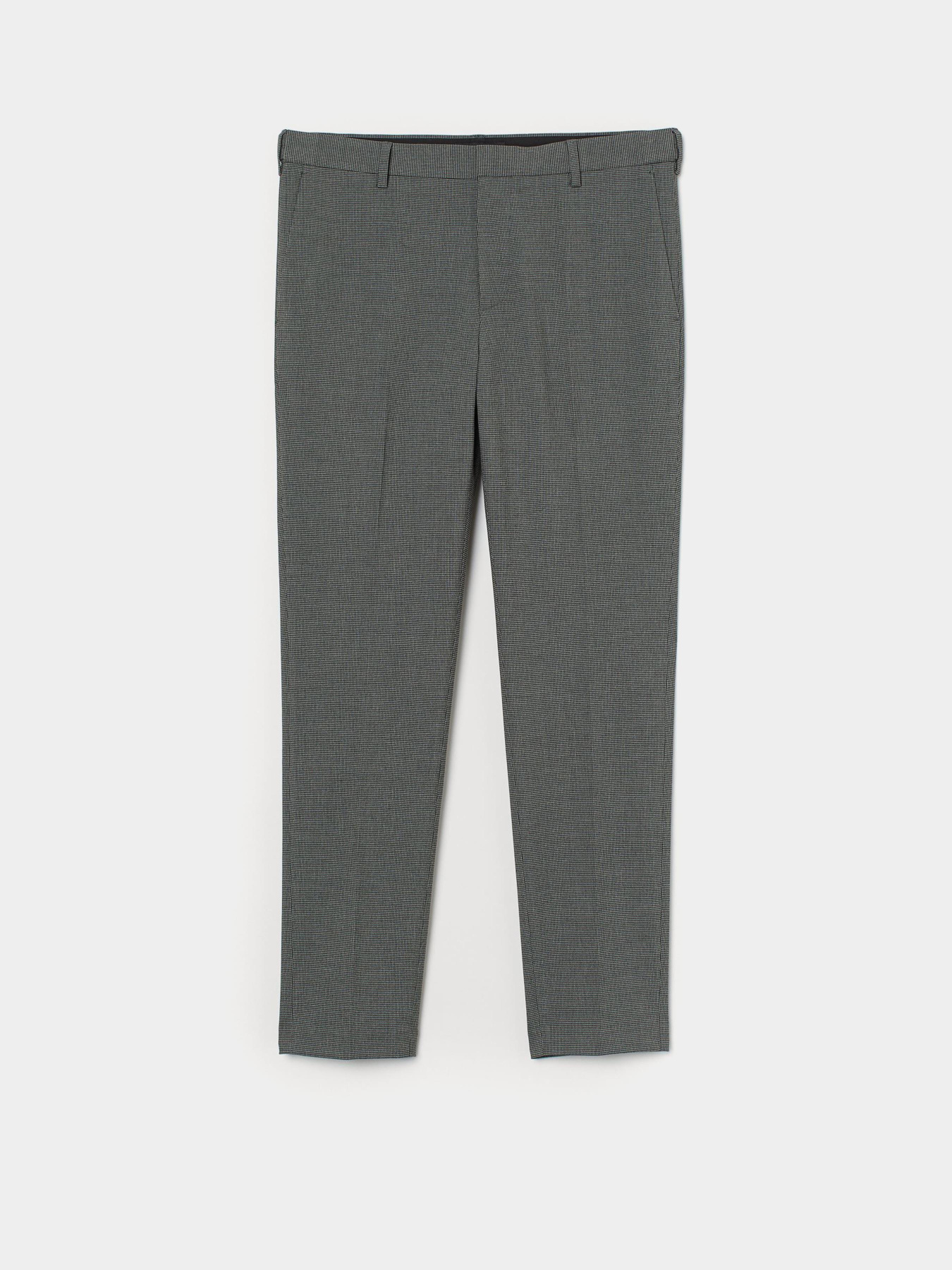 Брюки классические H&M модель 8434652sm_серо-черный узор Фото