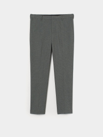 Брюки классические H&M модель 8434652sm_серо-черный узор Фото