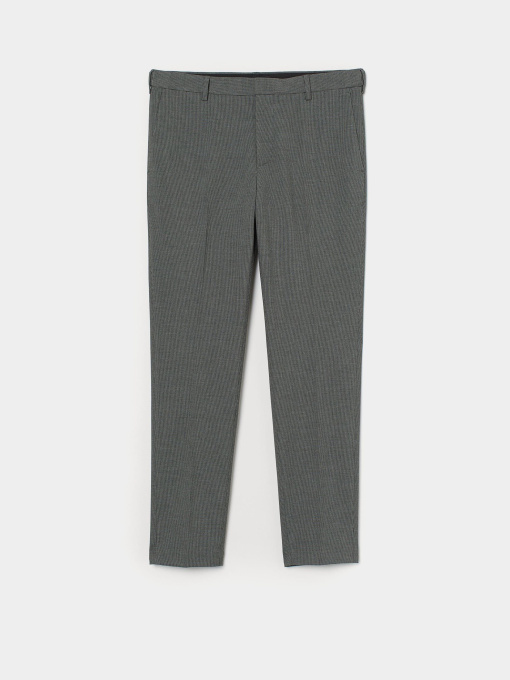 Брюки классические H&M модель 8434652sm_серо-черный узор Фото