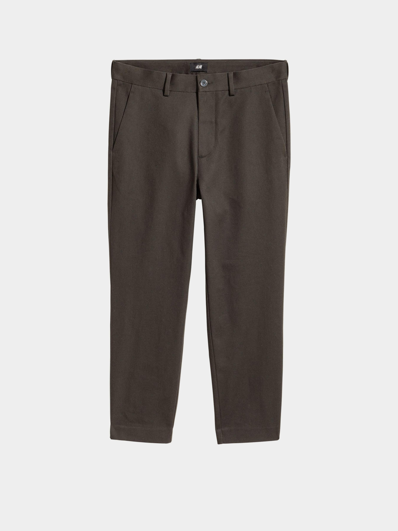 Чиносы H&M модель 5004835log_Серо-зеленый Фото