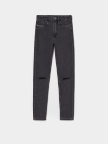 Зауженные джинсы H&M модель 1012809ral_Черный Фото