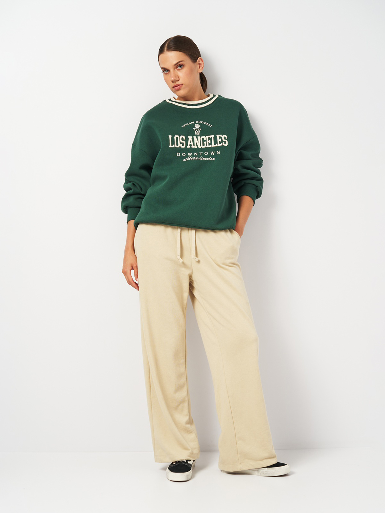 Штани спортивні H&M модель 2001022ral_Бежевый Фото