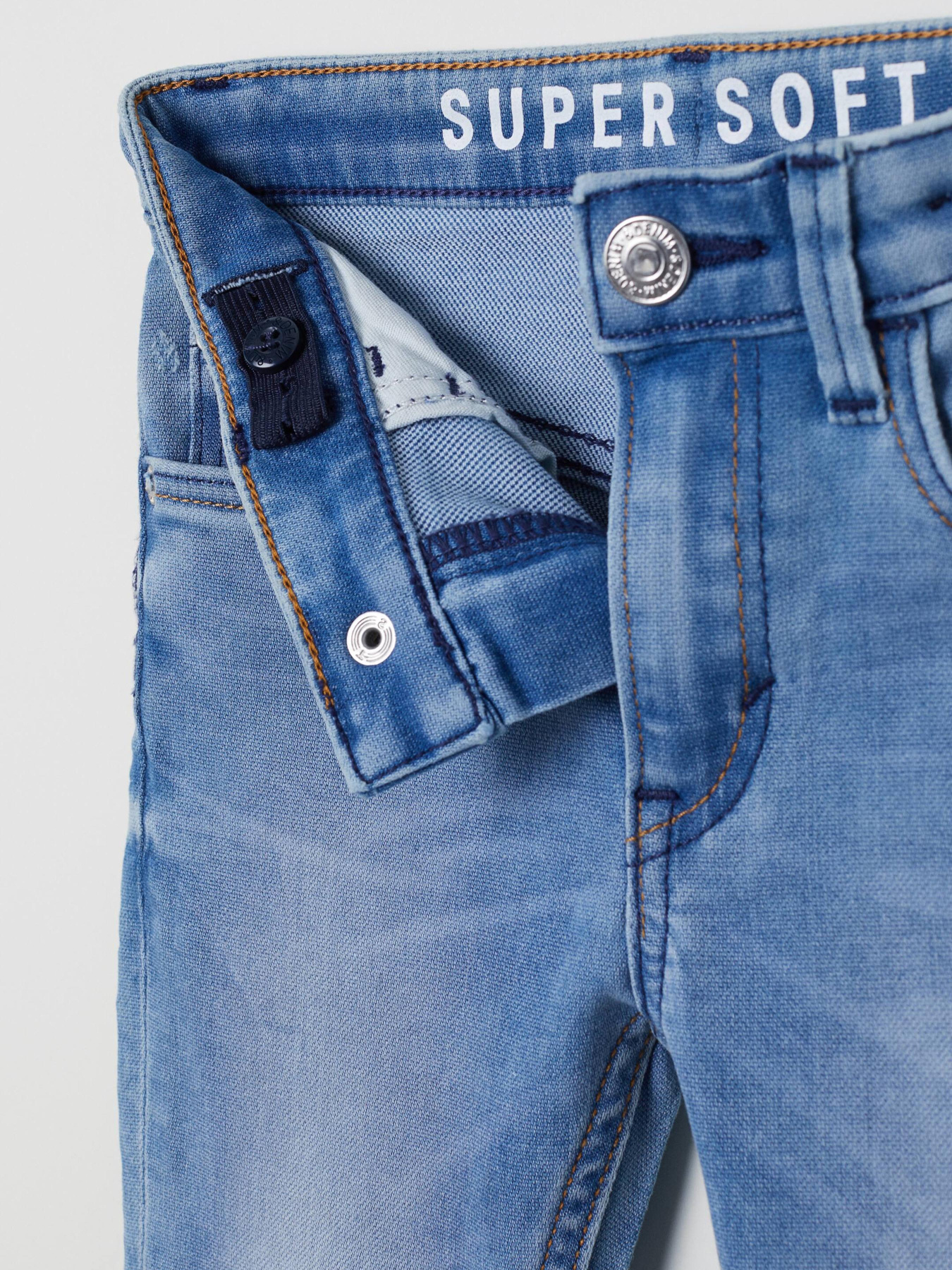 Зауженные джинсы H&M модель 5585120ral_Синий Фото