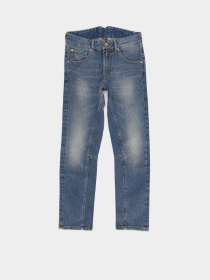 Зауженные джинсы H&M модель 1745289ral_Синий Зауженные джинсы H&M модель 1745289ral_Синий Фото