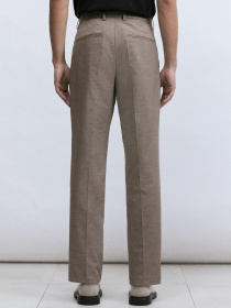 Классические штаны H&M модель 7140322wer_Темно-бежевый Классические штаны H&M модель 7140322wer_Темно-бежевый Фото