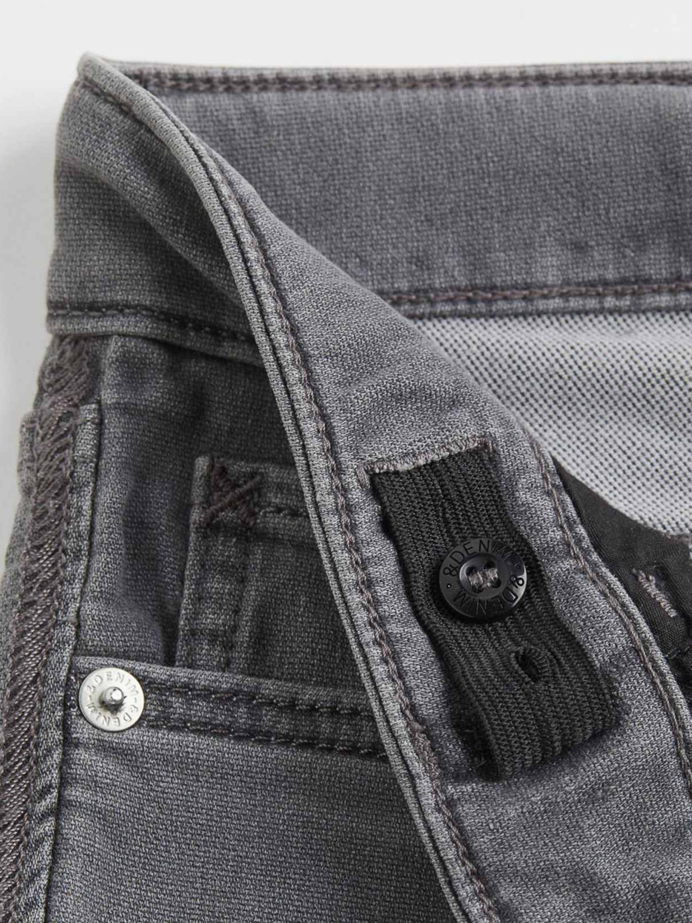 Скинни джинсы H&M модель 9144483kwer_Серый Фото