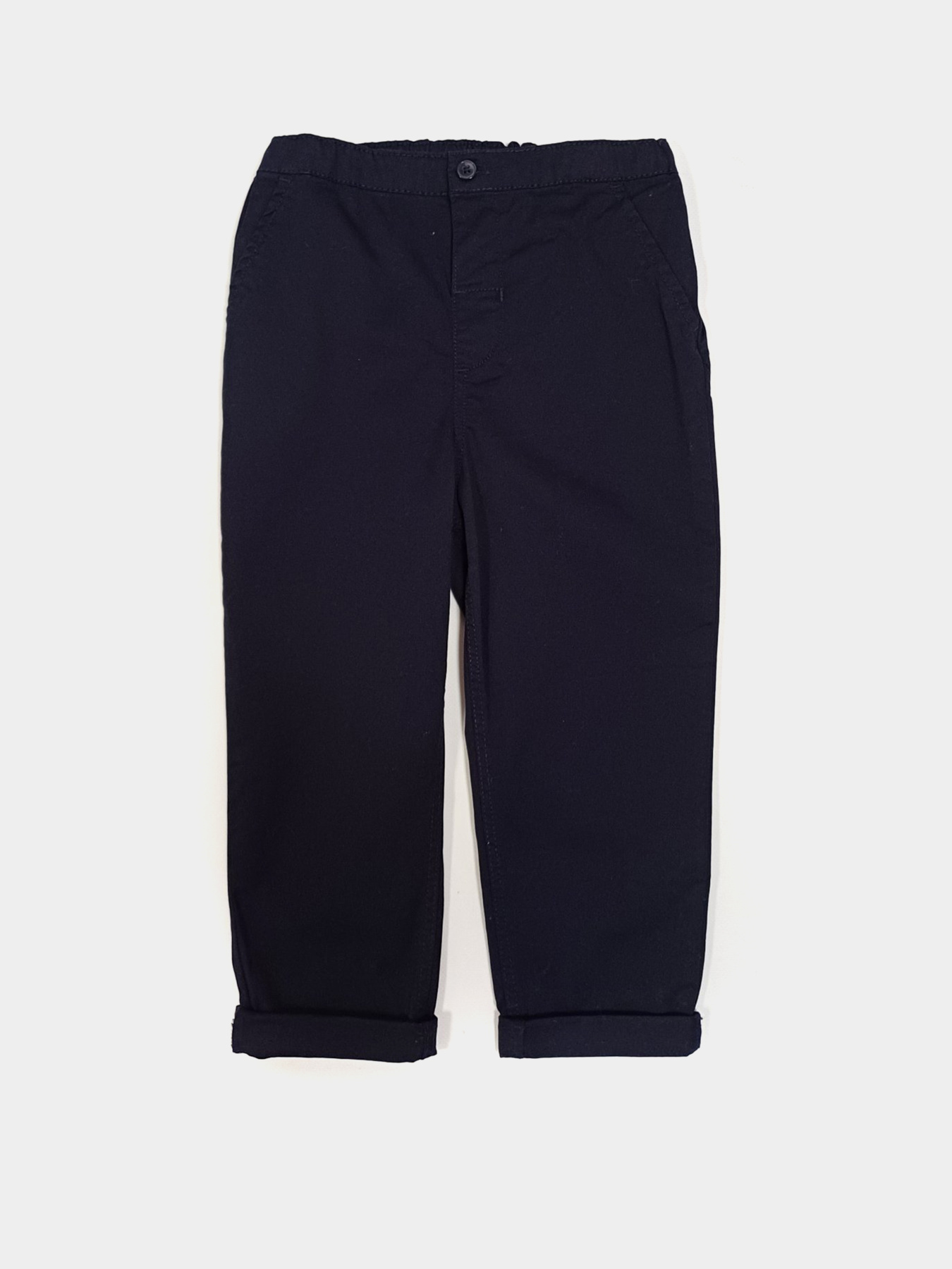 Брюки повседневные H&M модель 9854526kwer_Темно-синий Фото