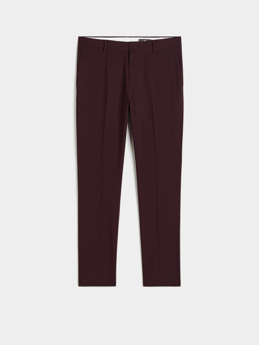 Брюки повседневные H&M модель 7140320ral_Бордовый Фото