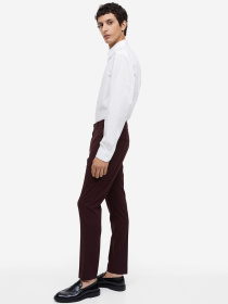 Повседневные штаны H&M модель 7140320ral_Бордовый Повседневные штаны H&M модель 7140320ral_Бордовый Фото