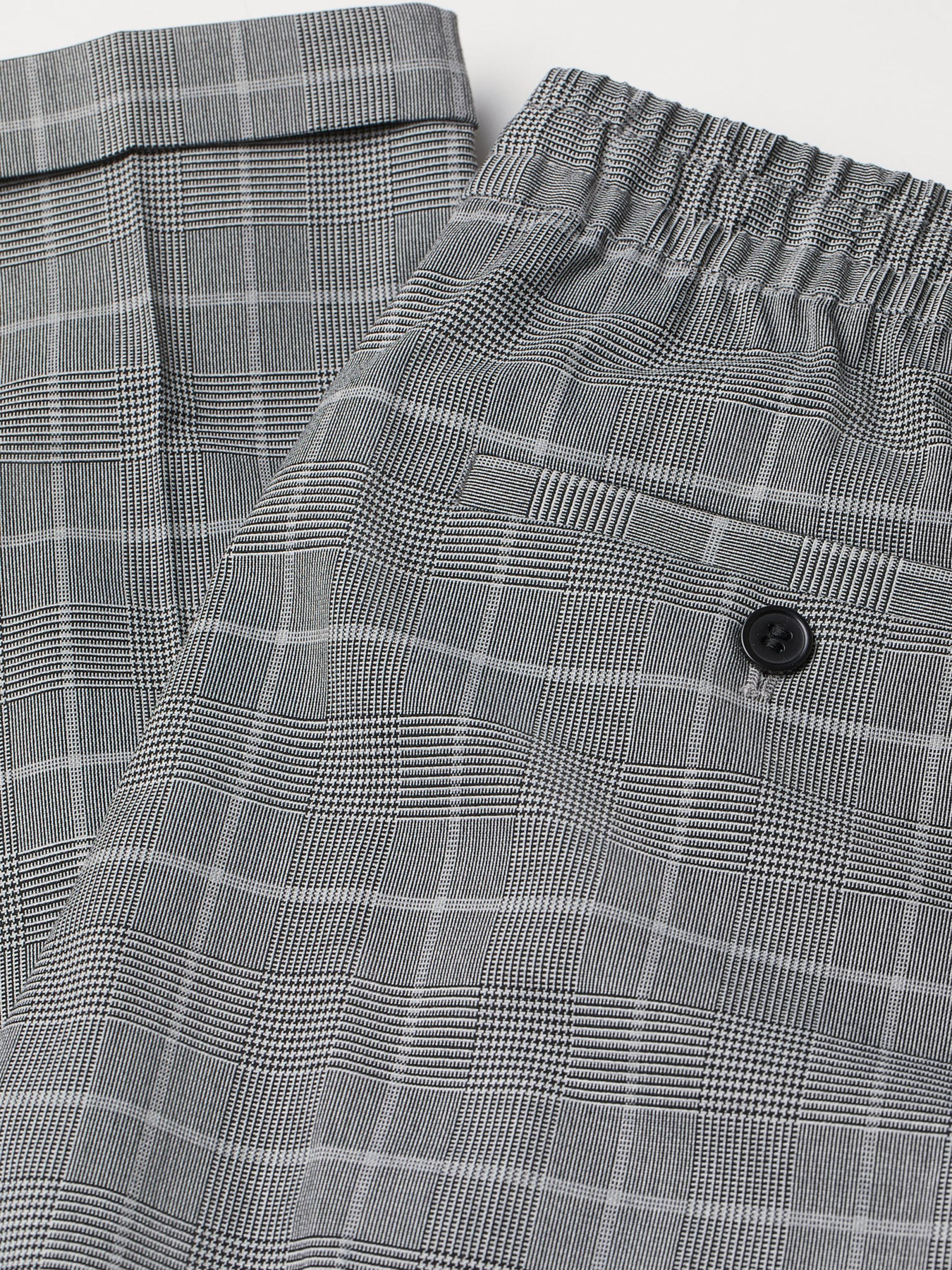 Повседневные штаны H&M модель 7664022wer_Серо-белый Повседневные штаны H&M модель 7664022wer_Серо-белый Фото