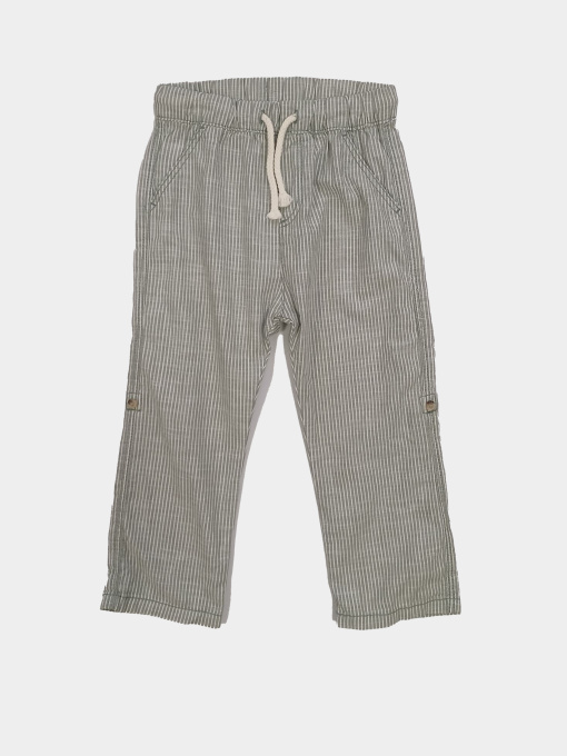 Брюки повседневные H&M модель 9433515kwer_Зелено-белый Фото