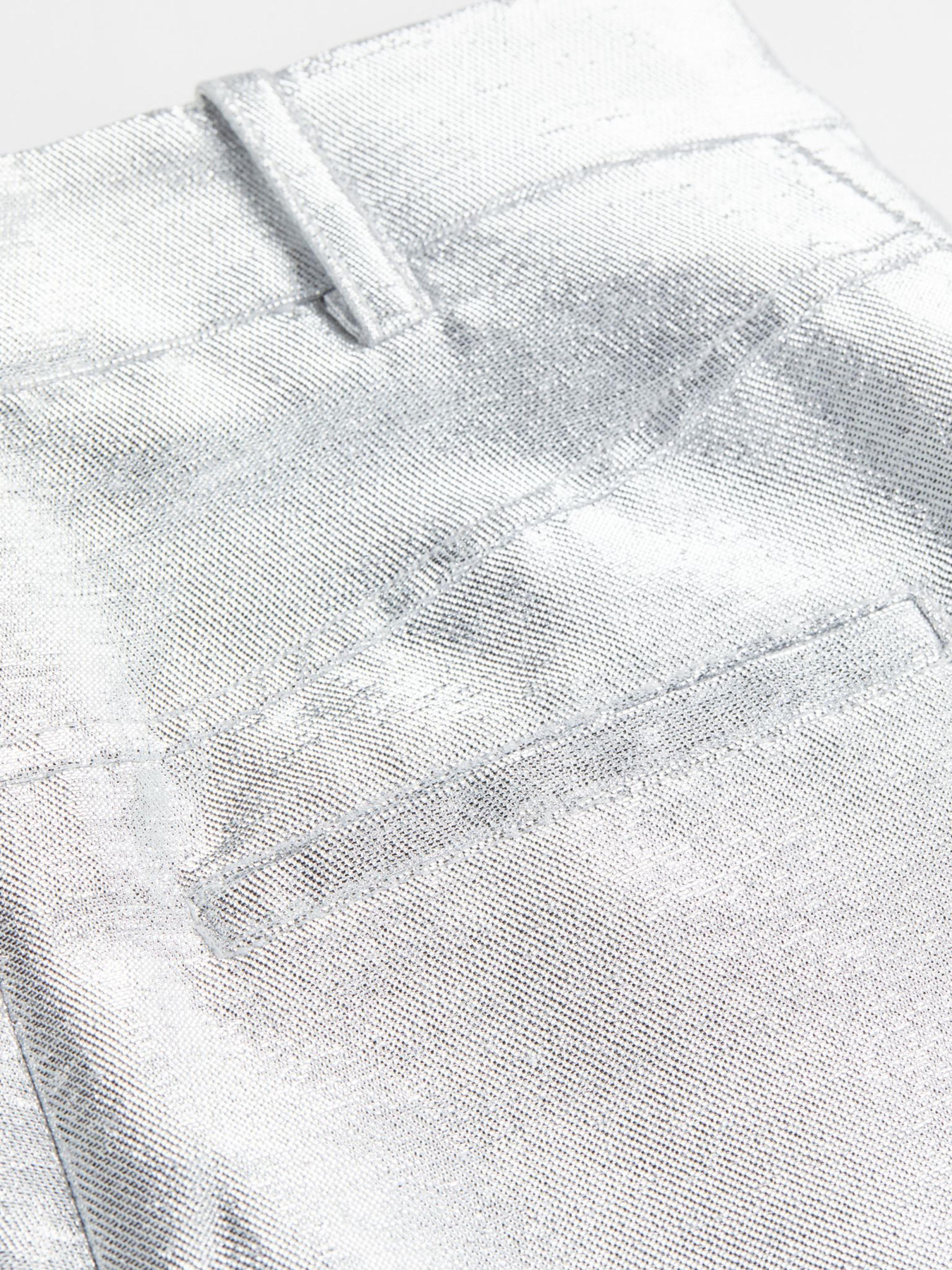 Брюки повседневные H&M модель 1104767ral_Серебристый Фото