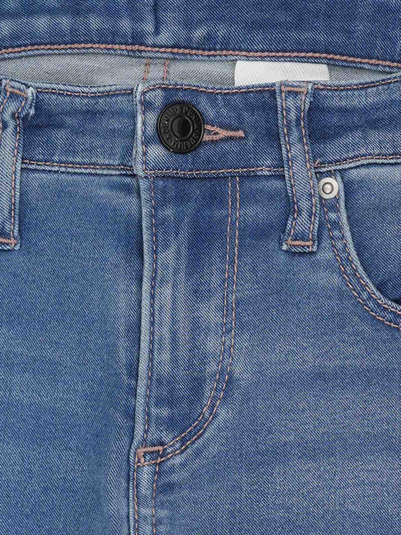 Зауженные джинсы H&M модель 4445557ral_Синий Зауженные джинсы H&M модель 4445557ral_Синий Фото