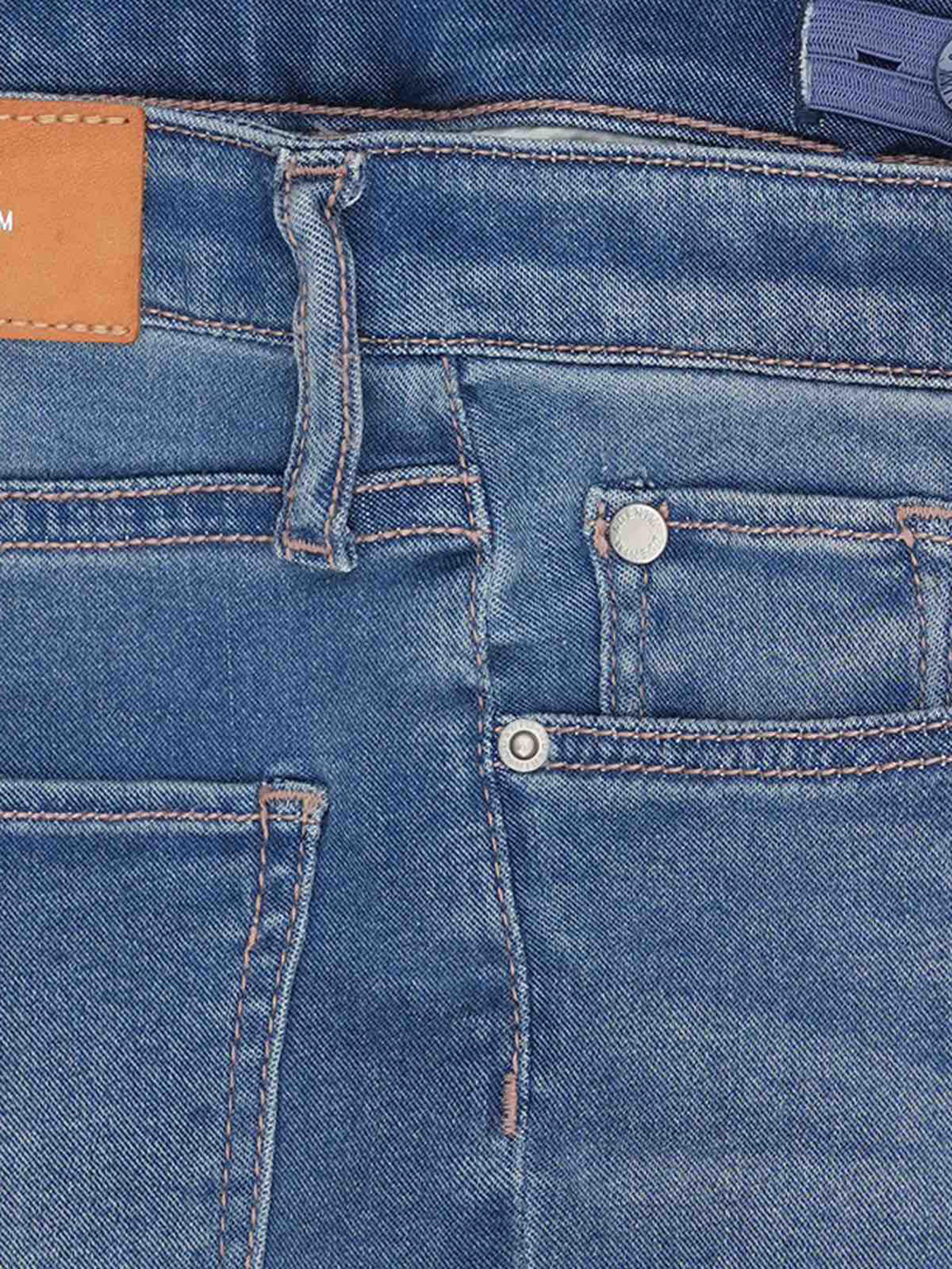 Зауженные джинсы H&M модель 4445557ral_Синий Зауженные джинсы H&M модель 4445557ral_Синий Фото