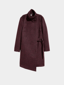 Пальто H&M модель 4885496RP71_Сливовый Фото