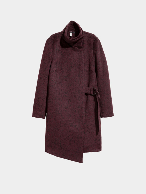 Пальто H&M модель 4885496RP71_Сливовый Фото