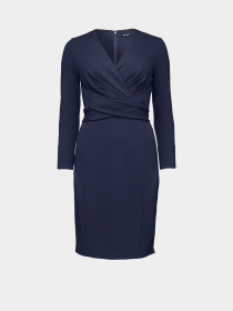 Платье миди H&M модель 6012701sm_Темно-синий Фото