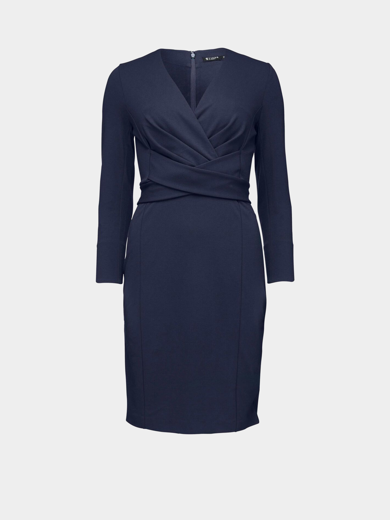 Платье миди H&M модель 6012701sm_Темно-синий Фото