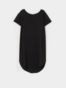 Платье-футболка H&M модель 8436871RP7_Черный Платье-футболка H&M модель 8436871RP7_Черный Фото