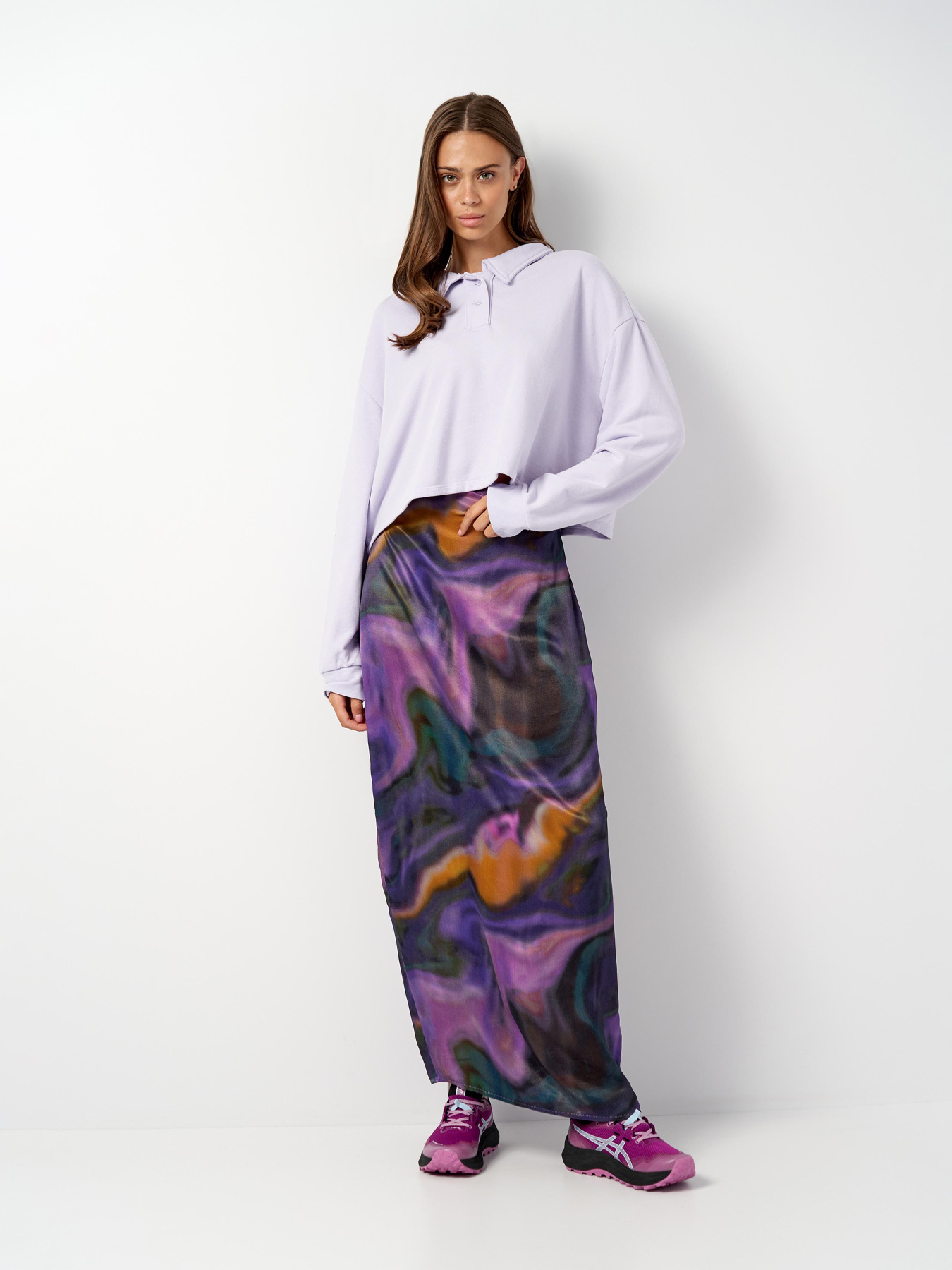 Світшот H&M модель 1107398rаl_Лавандовый Фото