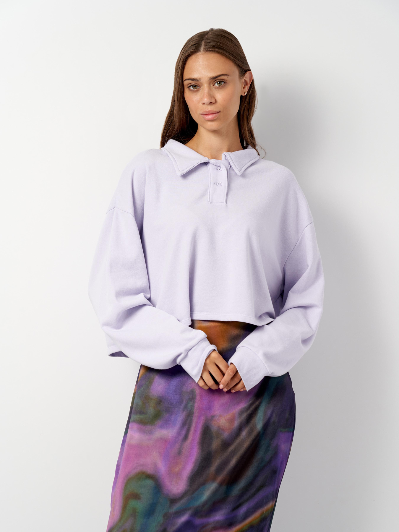 Світшот H&M модель 1107398rаl_Лавандовый Фото