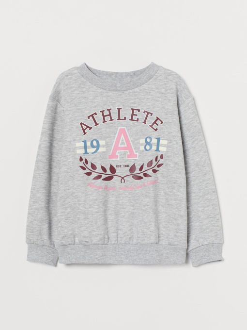 Світшот H&M модель 8705182dlog_Светло-серый Фото