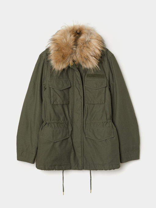 Парка H&M модель 6594538dlog_Хаки Фото