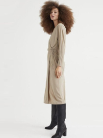 Сукня міді H&M модель 10580855wer_Бежевый Фото
